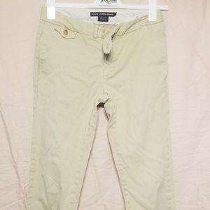 Ralph Lauren cropp and fited khakis